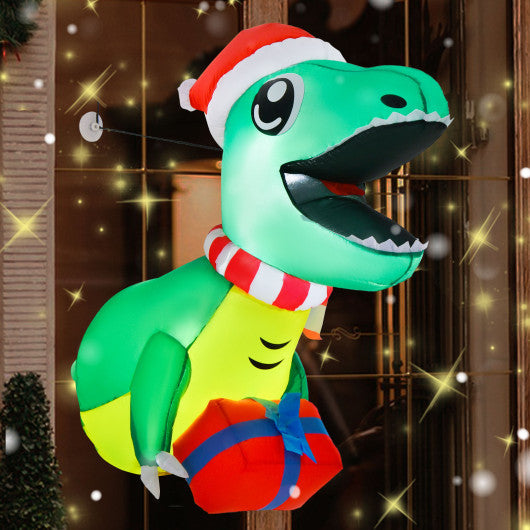 Costway Blow Up Decorations with Built-in LED Lights for Indoor and Outdoor