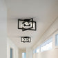 Costway Flush Mount Geometric Metal 3-Lights Ceiling Lamp