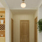 Costway Globe Pendant Light Fixture with Acrylic Lamp Shade