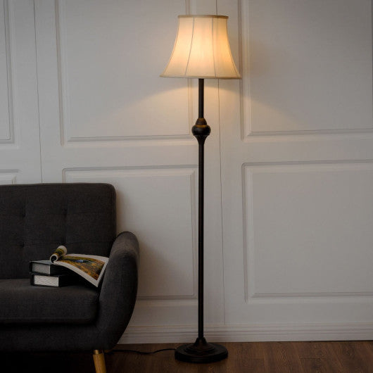 Costway Modern Bedroom Décor Floor Lamp Light with LED Bulb