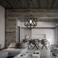 Costway One - Light Industrial Metal Pendant Hanging Ceiling Chandelier