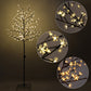 Costway Small Warm White Cherry Blossom LED Tree Light Floor Lamp Holiday Christmas Decor