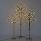 Costway Small Warm White Cherry Blossom LED Tree Light Floor Lamp Holiday Christmas Decor