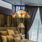 Costway Tiffany-Style 2-Light Ceiling Fixture Lamp with 16" Shade