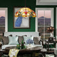 Costway Tiffany-Style 2-Light Ceiling Lamp with 16" Shade