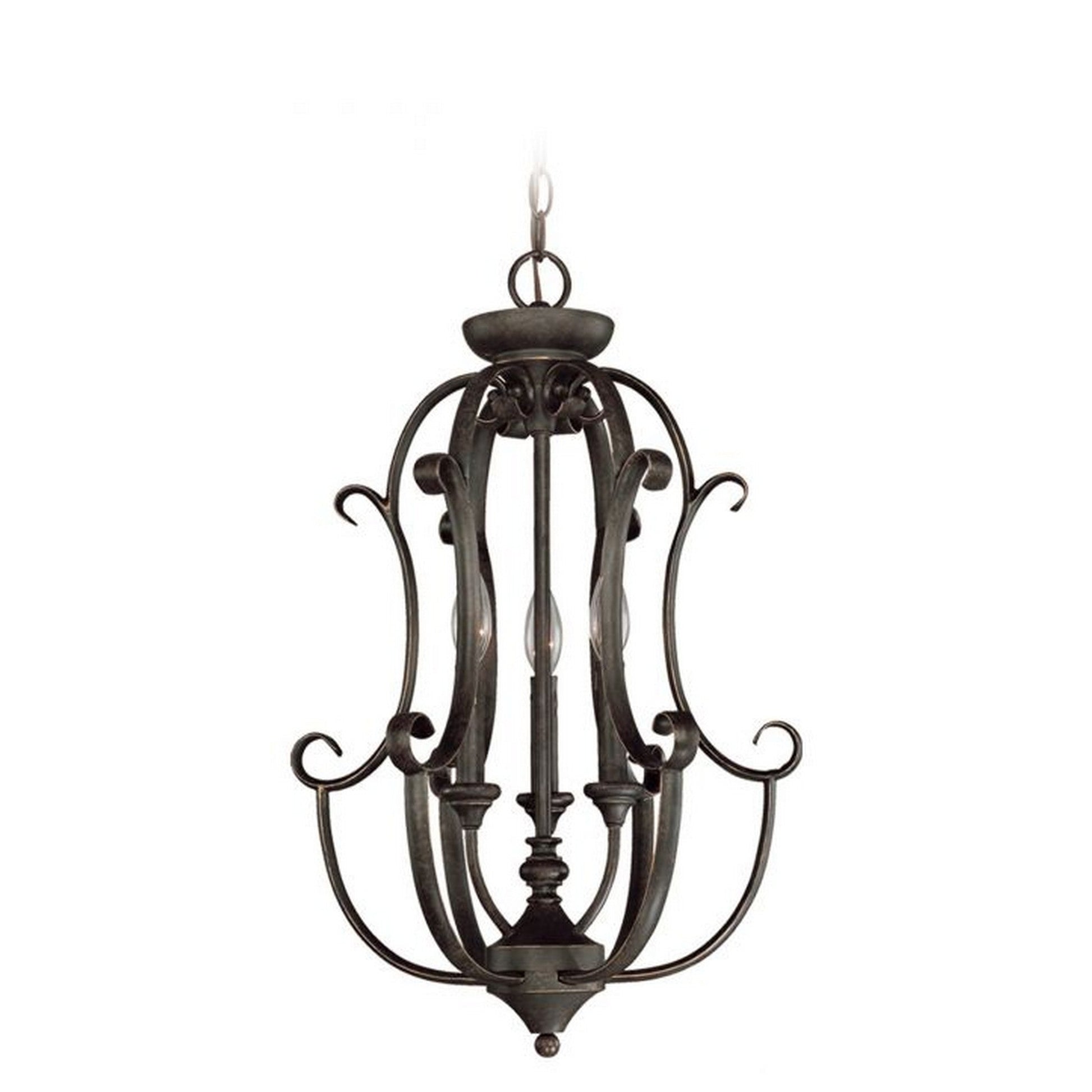 Craftmade Barrett Place 16" 3-Light Mocha Bronze Candelabra Foyer Chandelier