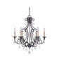 Craftmade Bentley 22" 6-Light Matte Black Candelabra Chandelier