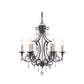 Craftmade Bentley 22" 6-Light Matte Black Candelabra Chandelier