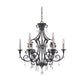 Craftmade Bentley 27" 9-Light Matte Black Candelabra Chandelier