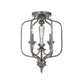 Craftmade Boulevard 13" 3-Light Mocha Bronze Candelabra Chandelier With Metal Frame Shade