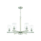 Craftmade Chicago 30" 6-Light Brushed Polished Nickel Bare Bulb Chandelier