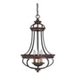 Craftmade Stafford 16" 3-Light Aged Bronze and Textured Black Candelabra Foyer Chandelier