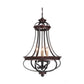 Craftmade Stafford 23" 6-Light Aged Bronze and Textured Black Candelabra Foyer Chandelier