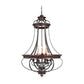 Craftmade Stafford 31" 9-Light Aged Bronze and Textured Black Candelabra Chandelier