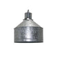 Crestview Collection Bennett 24" Rustic Metal Pendant Lamp In Natural Galvanized Finish