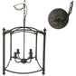 Crestview Collection Brighten 22" 4-Light Traditional Metal Chandelier In Antique Black Iron Finish