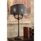 Crestview Collection Brooks 30" Rustic Metal Table Lamp In Rusted Finish With Metal Shade