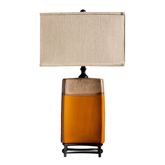 Crestview Collection Coaston 32" Traditional Ceramic Table Lamp In Drizzle Finish With Furn Linen Shade