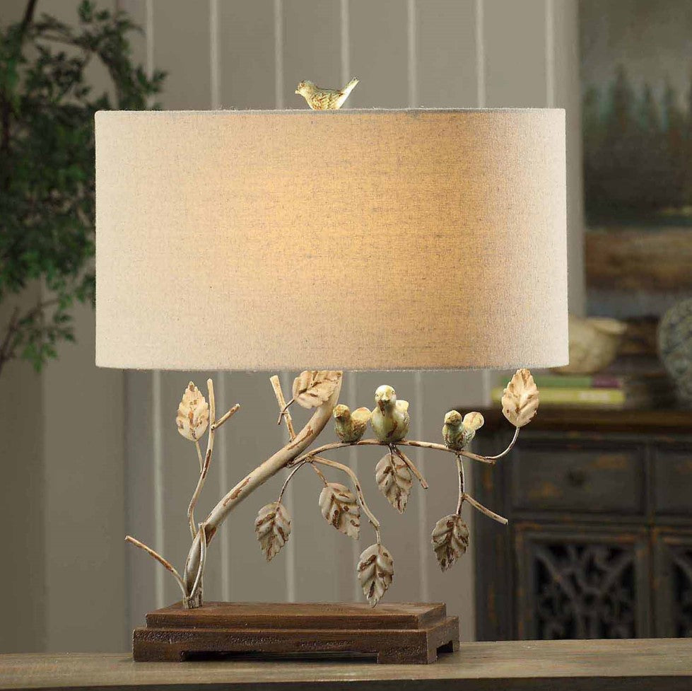 Crestview Collection Ella 23" Traditional Resin And Metal Table Lamp In Antique Green And Blue Finish With Oval Linen Shade