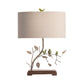 Crestview Collection Ella 23" Traditional Resin And Metal Table Lamp In Antique Green And Blue Finish With Oval Linen Shade