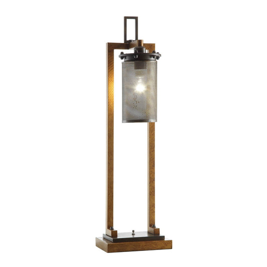 Crestview Collection Gibson 36" Modern Metal Table Lamp In Copper And Iron Finish With Metal Shade