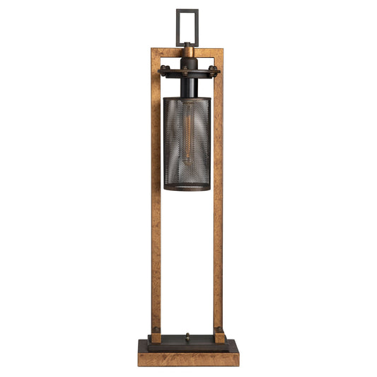 Crestview Collection Gibson 36" Rustic Metal Table Lamp In Copper And Iron Finish With Metal Shade