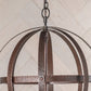 Crestview Collection Global 18" Transitional Small Metal Pendant Lamp In Bronze Finish