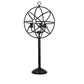 Crestview Collection Global 37" Modern Metal Table Lamp In Oil Bronze Finish With Metal Globe Shade With Edison Bulb