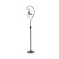 Crestview Collection Harbor 74" Rustic Metal Side Floor Lamp In Antique Bronze Finish With 14" Metal Shade