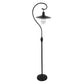 Crestview Collection Harbor 74" Rustic Metal Side Floor Lamp In Antique Bronze Finish With 14" Metal Shade