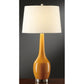 Crestview Collection Nina 29" Transitional Ceramic And Metal Table Lamp In Tangerine Finish With Hardback White Fabric Drum Shade