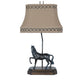 Crestview Collection Prancer 31" Rustic Resin Table Lamp In Bronze Finish With Antique Linen Shade