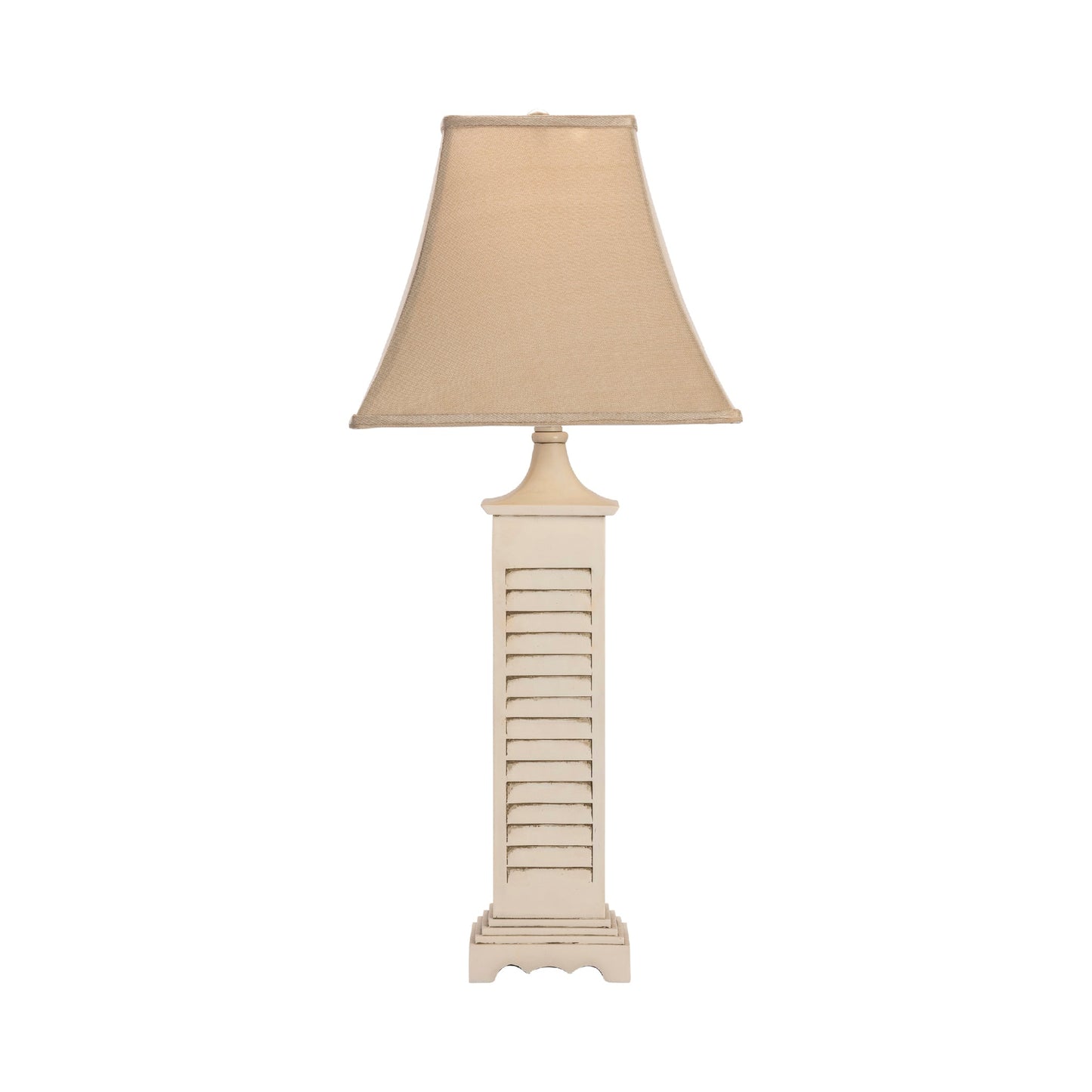 Crestview Collection Seaside 34" Coastal Resin Table Lamp In Gray Washed White Finish With Square Linen Fabric Shade