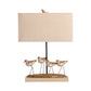 Crestview Collection Shore Birds 23" Coastal Resin Table Lamp In Costal Bird Finish With Linen Shade