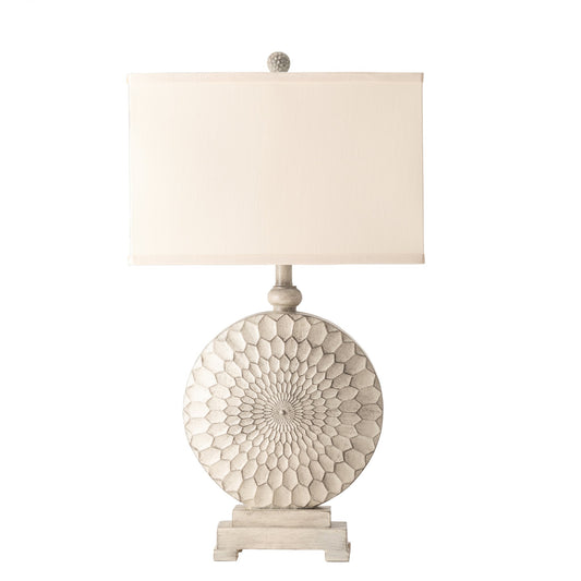 Crestview Collection Sun Dance 31" Traditional Resin Table Lamp In Cream Cake Finish With Linen Shade