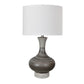 Crestview Collection Watson 29" Transitional Ceramic And Concrete Table Lamp In Gray And Brown Finish With Natural Linen Drum Shade
