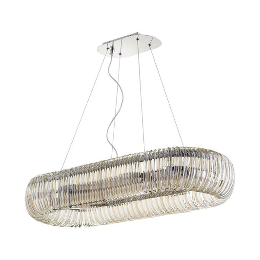 Cyan Design Beaming Small Oval Chrome Pendant