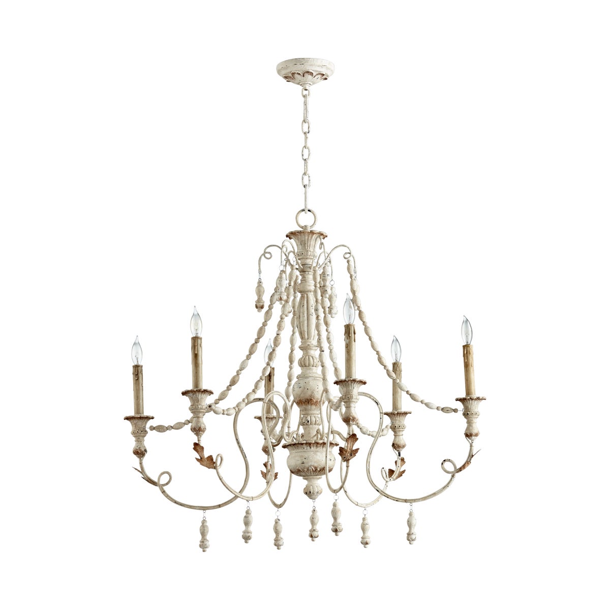 Cyan Design Lyon 6-Light Persian White Chandelier