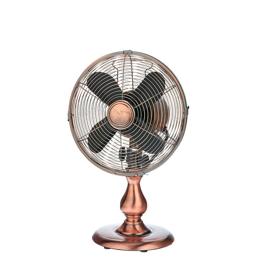 Deco Breeze 19" Copper Pedestal Table Fan