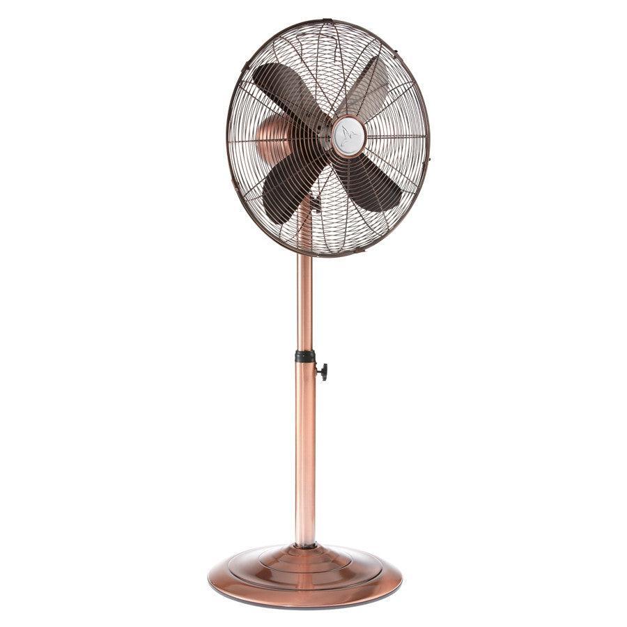 Deco Breeze 48" Copper Adjustable Height Indoor Pedestal Floor Fan