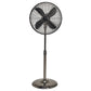 Deco Breeze 48" Pearl Black Adjustable Height Indoor Pedestal Floor Fan