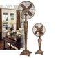 Deco Breeze Cantalonia 56" Brown Indoor Pedestal Floor Fan