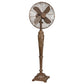 Deco Breeze Cantalonia 56" Brown Indoor Pedestal Floor Fan