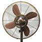 Deco Breeze Coppertino 51" Copper & Brown Adjustable Height Outdoor Pedestal Floor Fan
