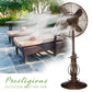 Deco Breeze Design Aire Prestigious 51" Brown Adjustable Height Indoor & Outdoor Pedestal Floor Fan With Misting Kit