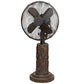 Deco Breeze Fir Bark 24" Brown Pedestal Table Fan