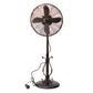 Deco Breeze Prestigious 51" Brown Adjustable Height Outdoor Pedestal Floor Fan