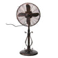 Deco Breeze Prestigious 51" Brown Adjustable Height Outdoor Pedestal Floor Fan
