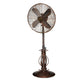 Deco Breeze Prestigious 51" Brown Adjustable Height Outdoor Pedestal Floor Fan