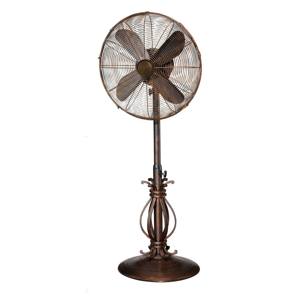 Deco Breeze Prestigious 51" Brown Adjustable Height Outdoor Pedestal Floor Fan